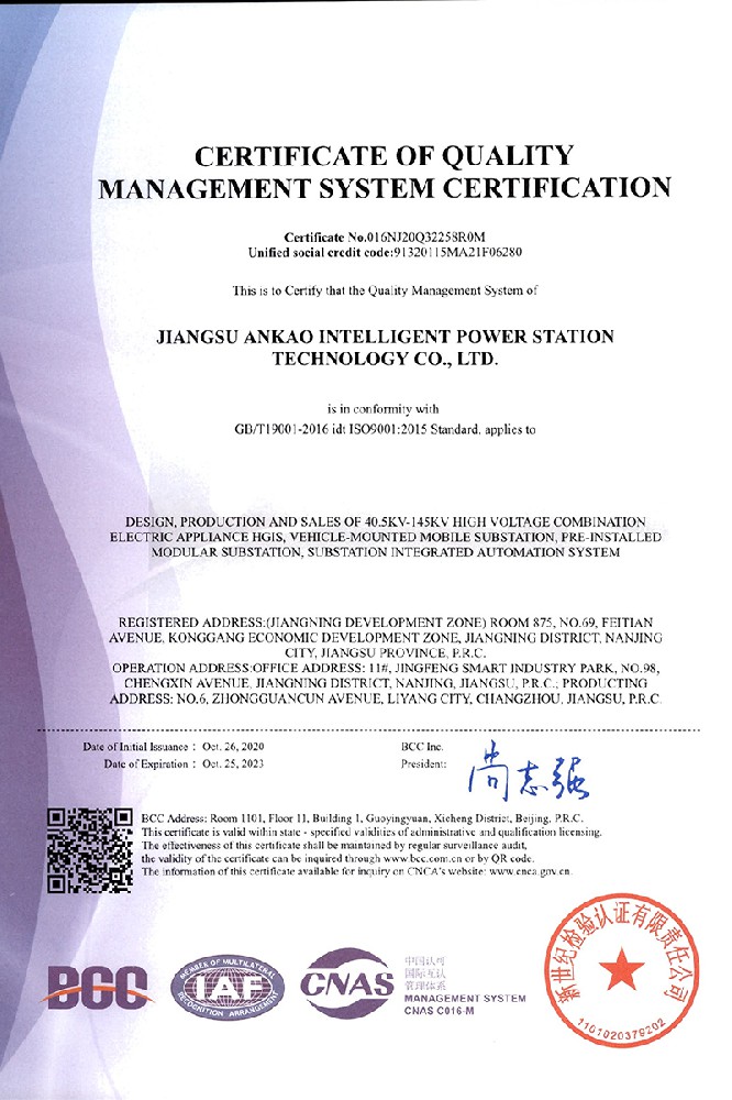 Quality management system