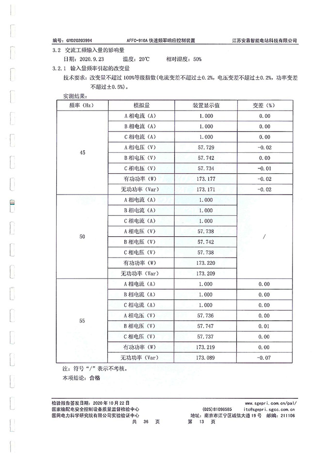 Primary Frequency Regulation