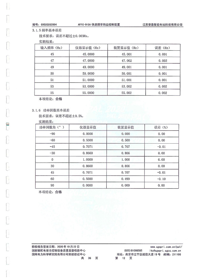 Primary Frequency Regulation