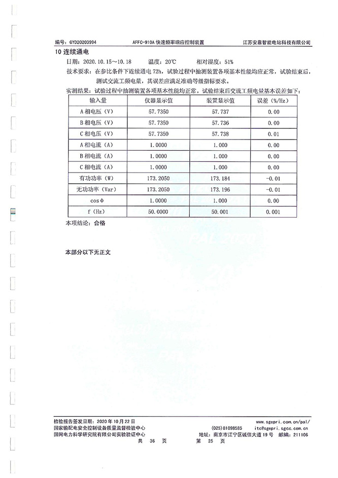 Primary Frequency Regulation